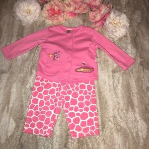 Fisher Price 2 PC Set baby girl Pink NWT